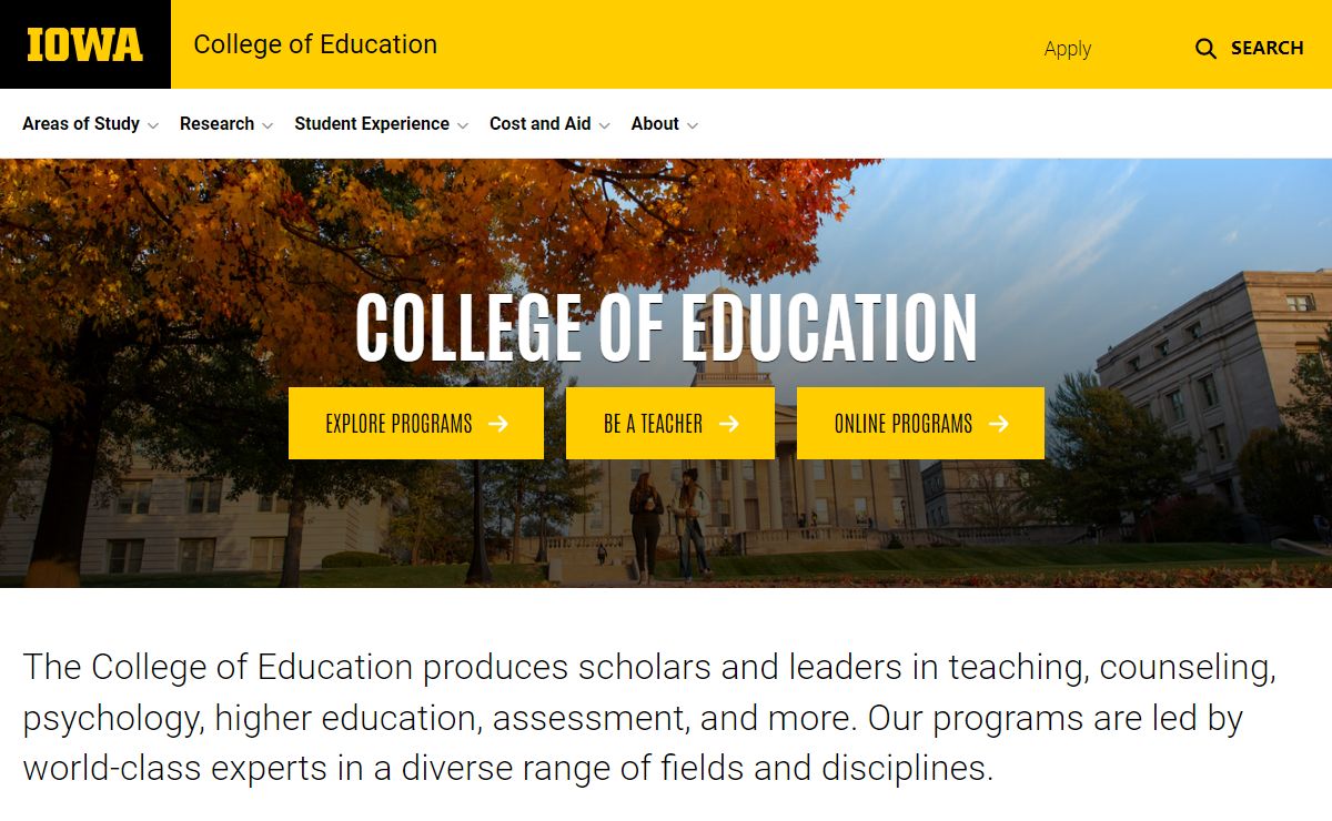 College of Education | The University of Iowa
