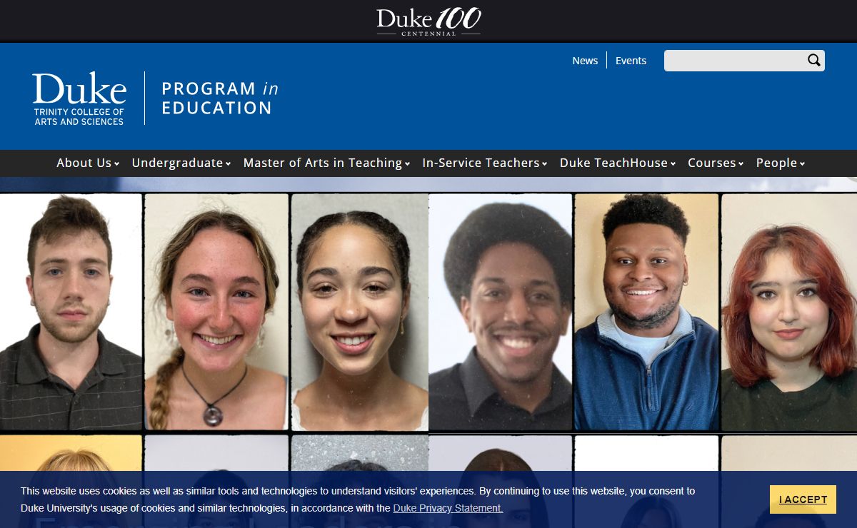 Front Page | Program in Education
