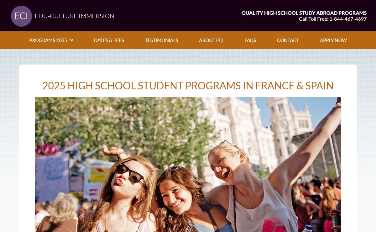 High School Study Abroad for Summer 2023 - Edu-Culture Immersion
