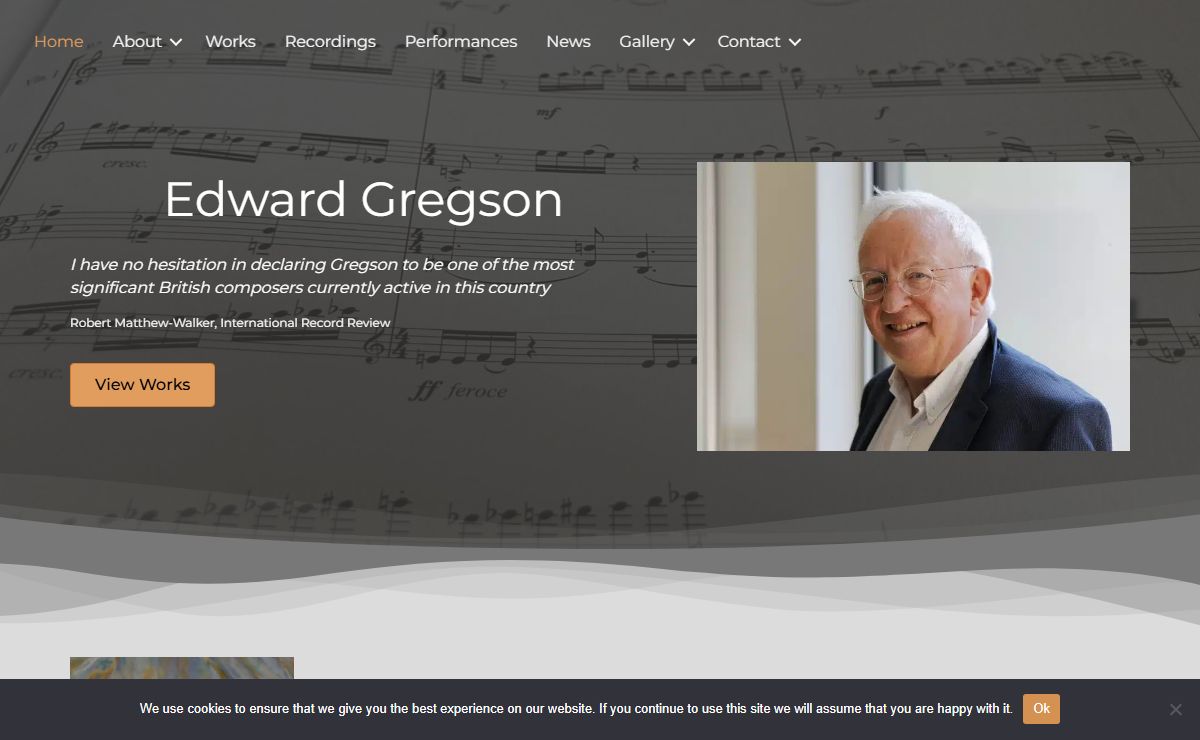 The Official Edward Gregson Website