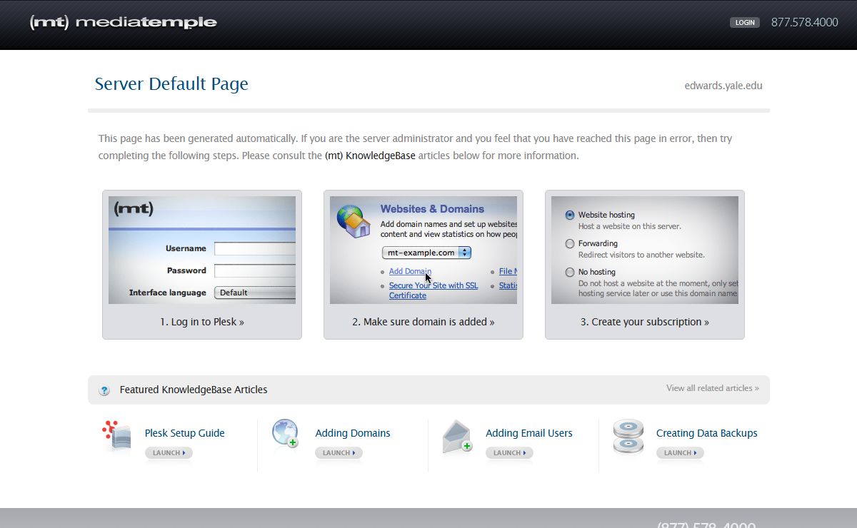 Business-Class Web Hosting by (mt) Media Temple