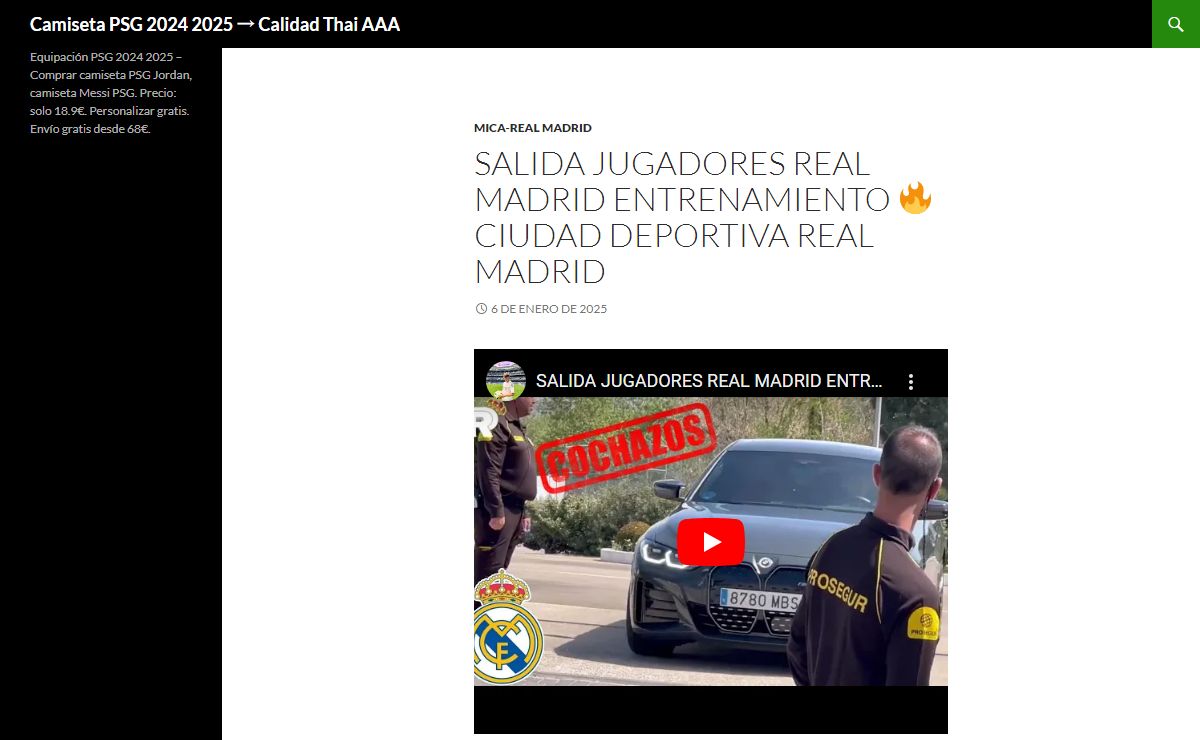 Camiseta PSG 2024 2025 → Calidad Thai AAA
