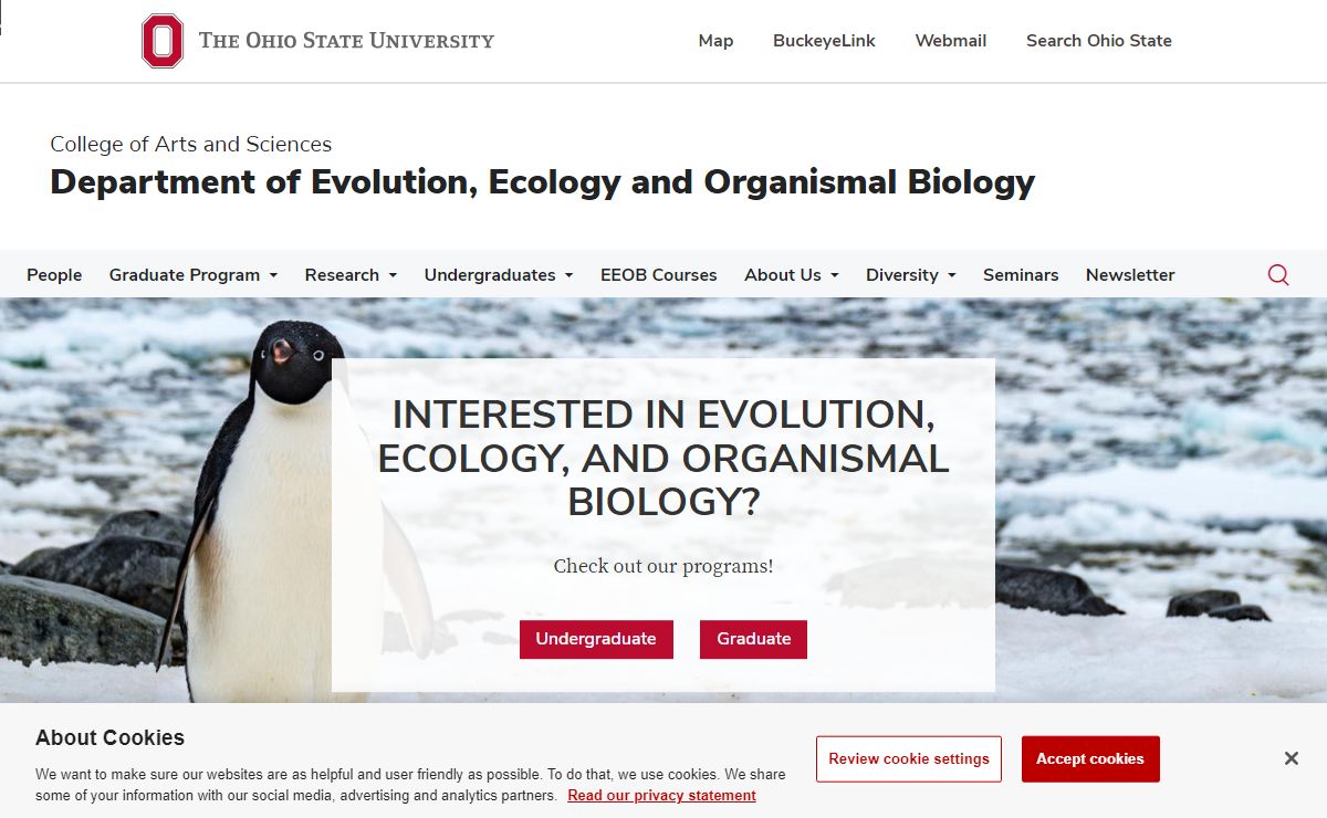 Home | Department of Evolution, Ecology and Organismal Biology