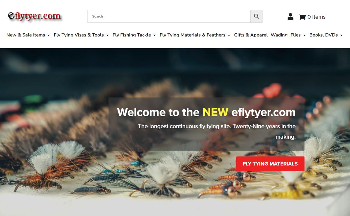 On-Line Fly Tying Magazine and Fly Tying Catalog