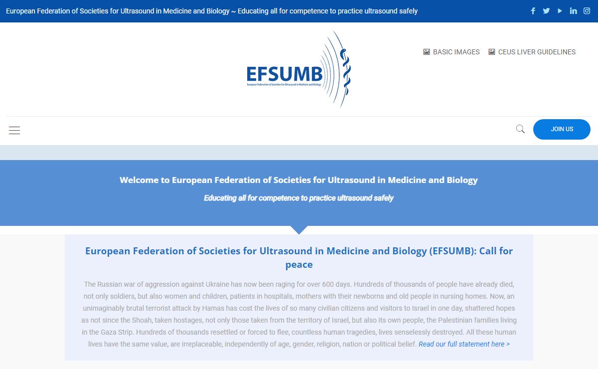 EFSUMB – European Federation for Ultrasound in Medicine and Biology