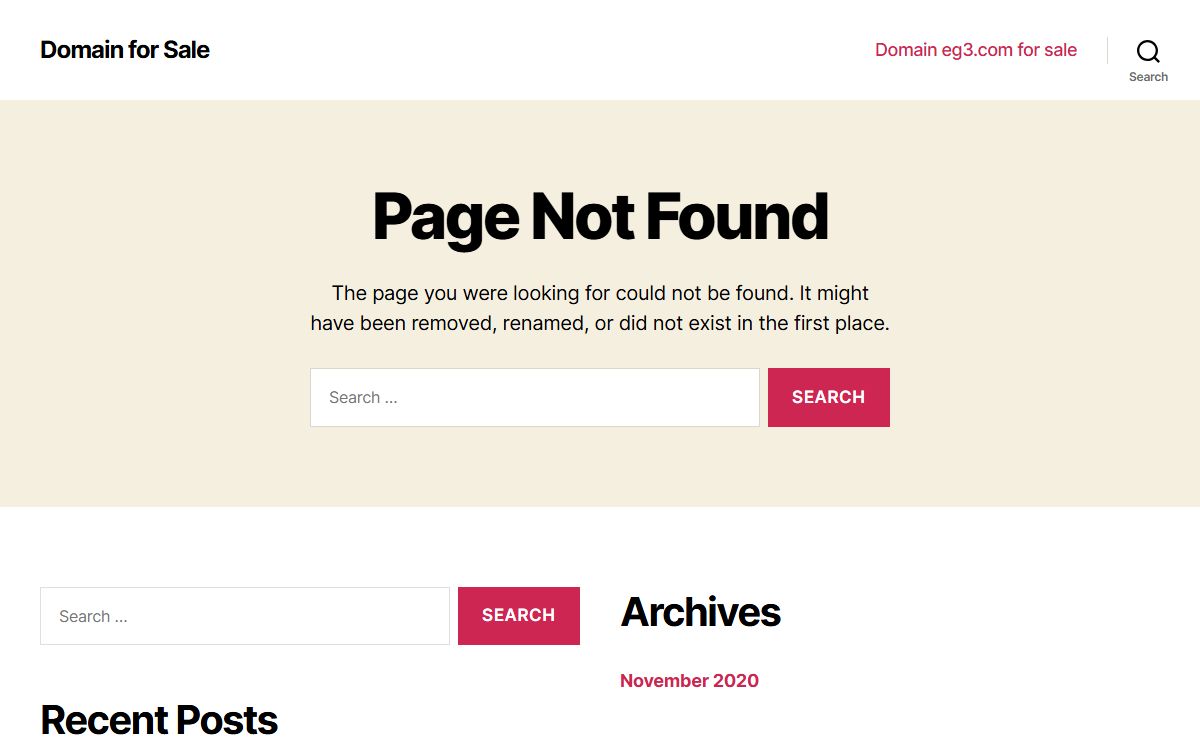 Page not found – Domain for Sale