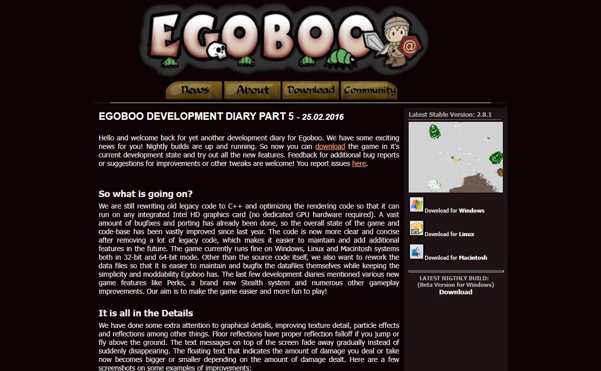 Egoboo website