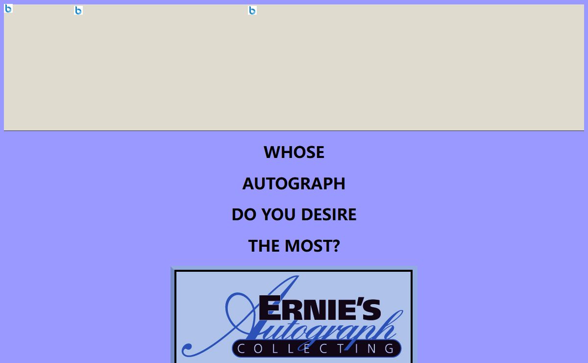 Autograph Collecting by Ernie