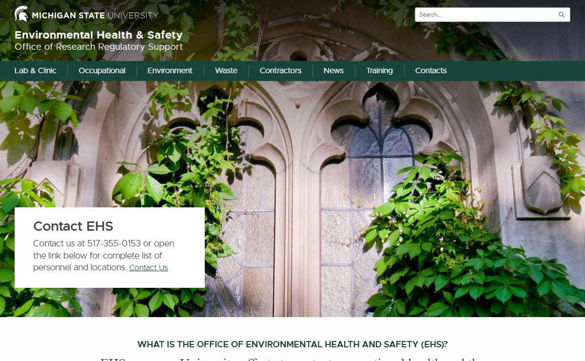 Environmental Health & Safety | Michigan State University