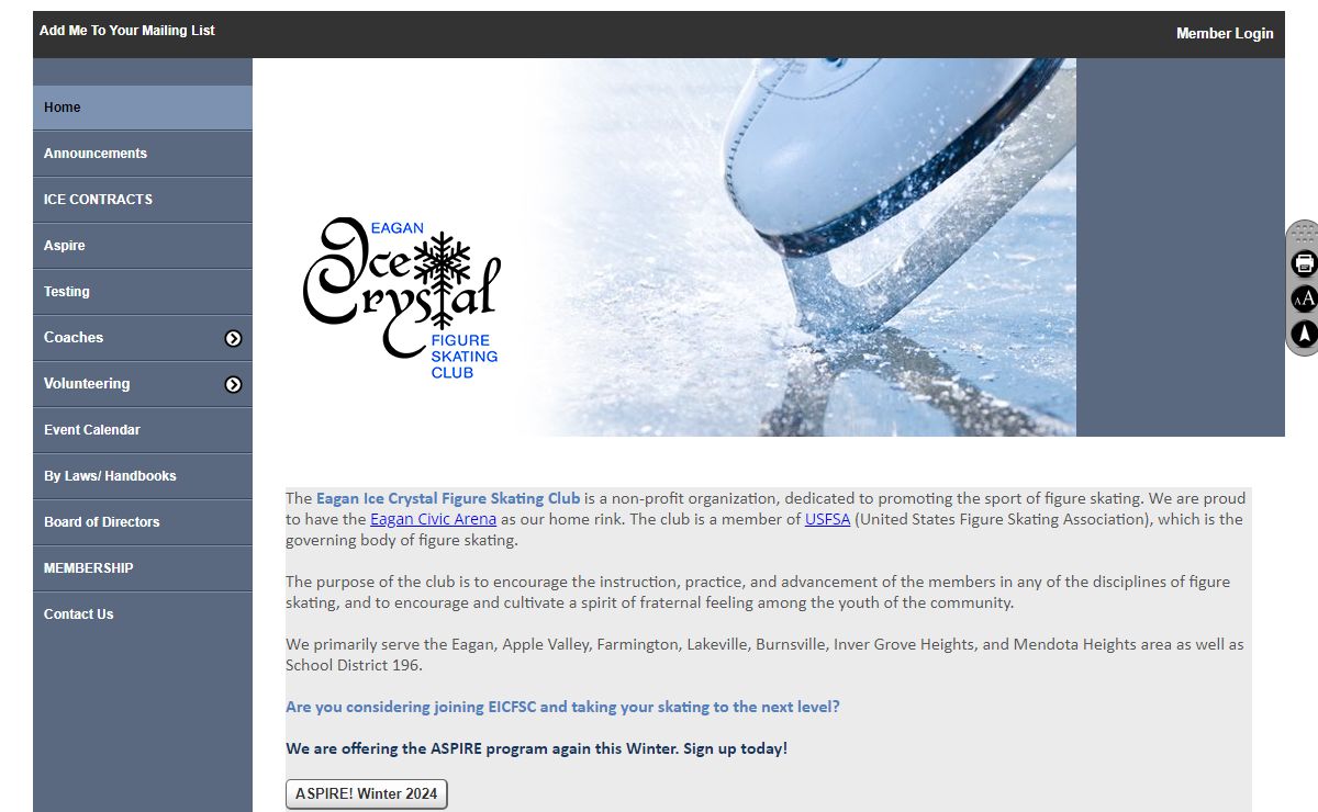 Home - Eagan Ice Crystal Figure Skating Club