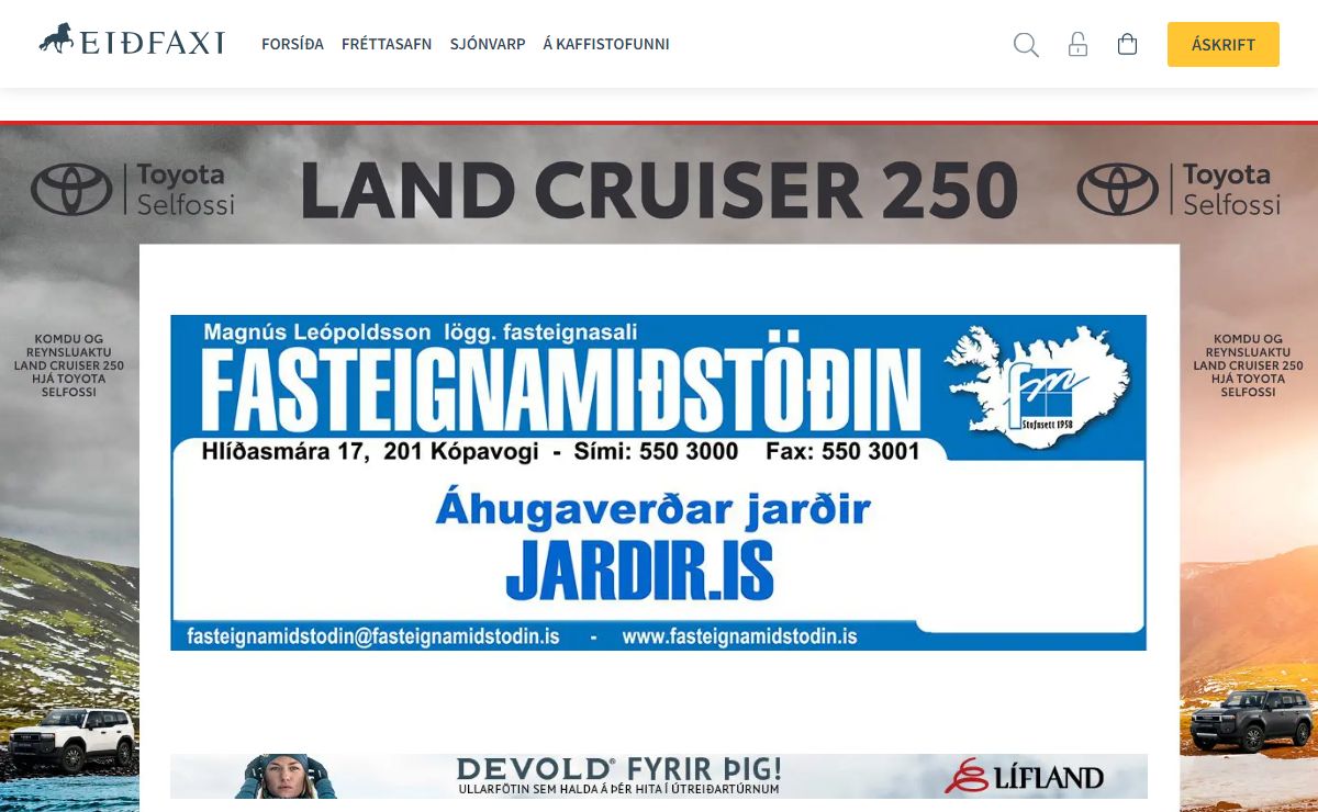 Forsíða | Eidfaxi.is