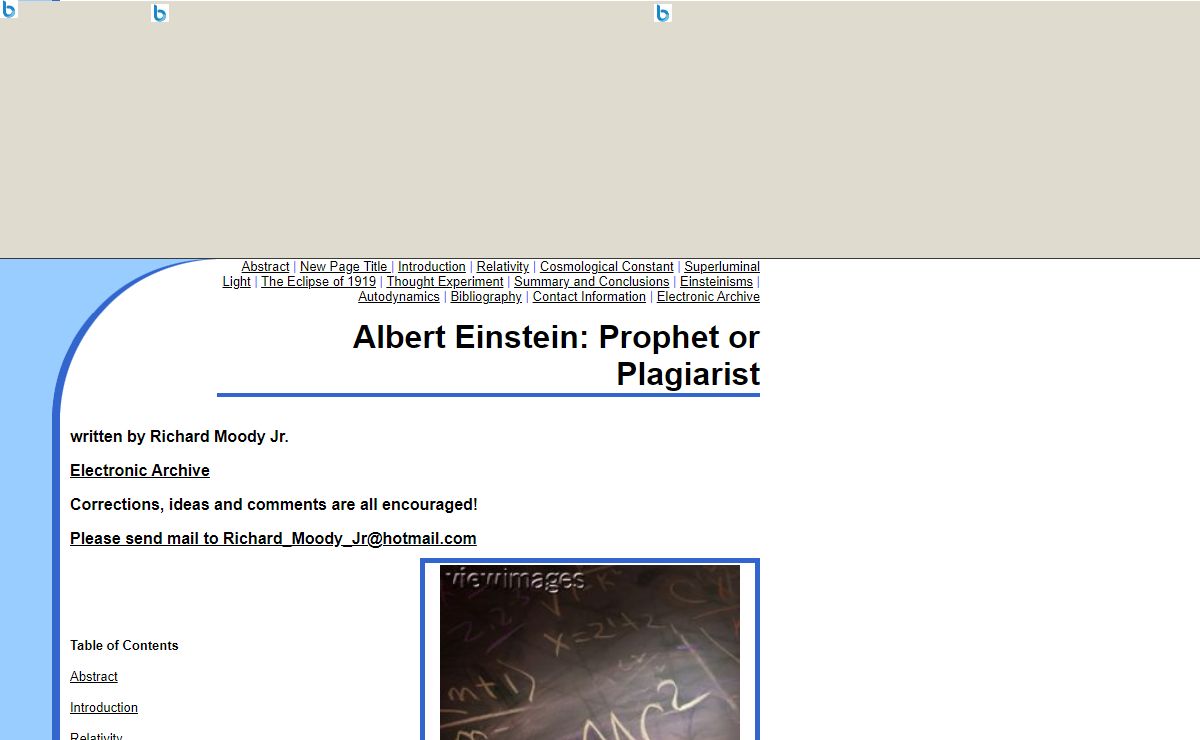 Albert Einstein: Prophet or Plagiarist