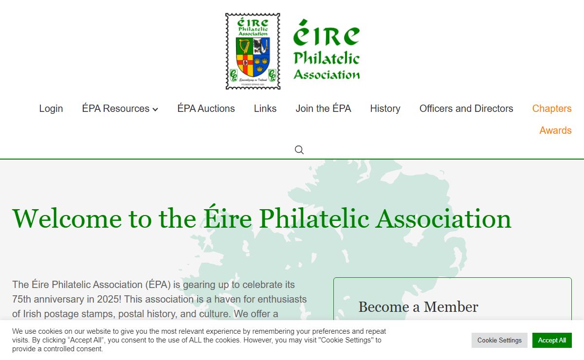 Welcome to the Éire Philatelic Association - Éire Philatelic Association % %