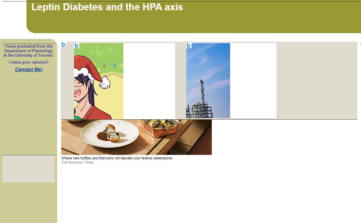 Leptin Diabetes and the HPA axis