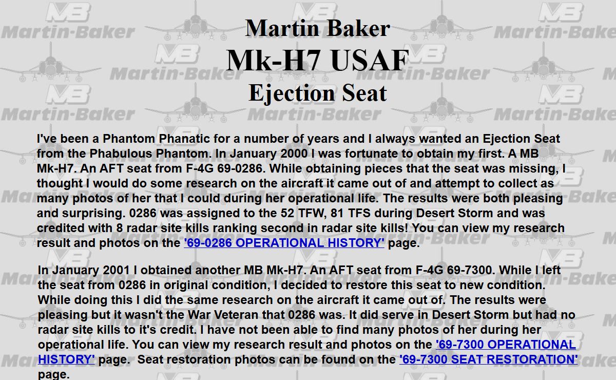 Martin Baker Mk H7 Ejection Seat