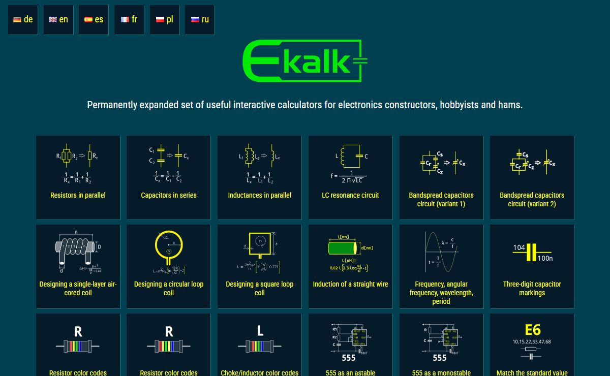 [ekalk] online calculators