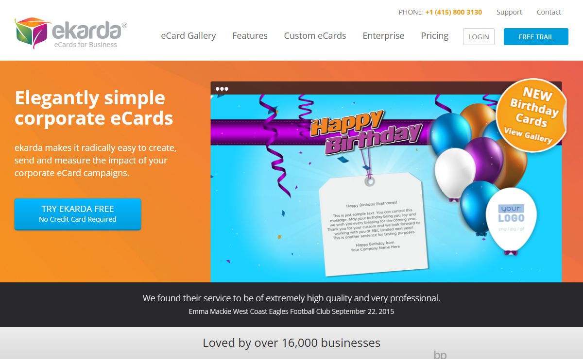 Custom eCards For Businesses & Corporate | Office and Company Custom Cards