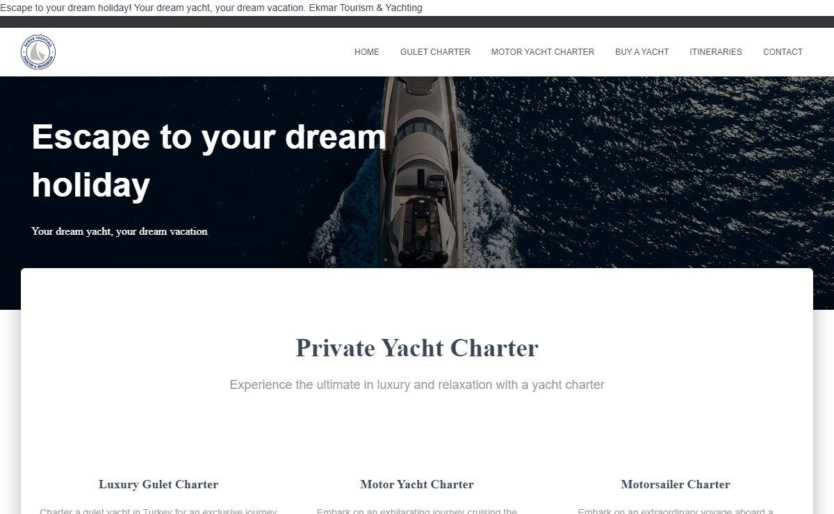 Home - Ekmar Tourism & Yachting -