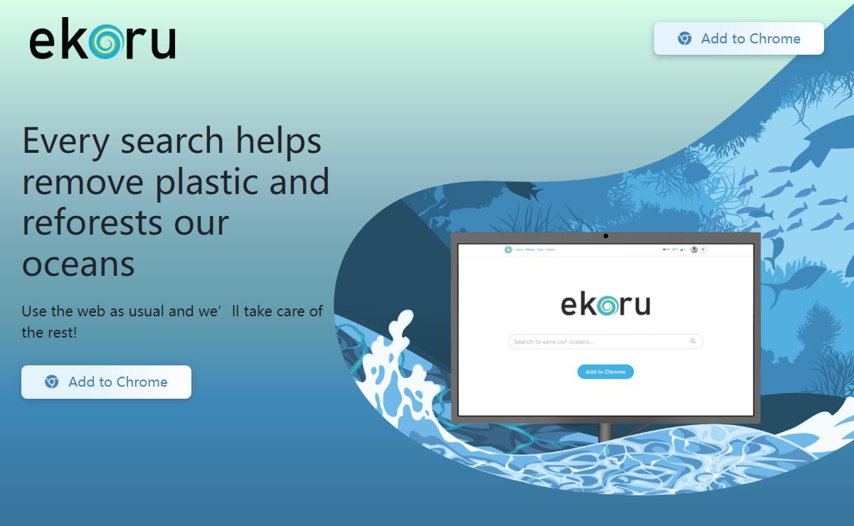 Ekoru - Every search helps remove plastic