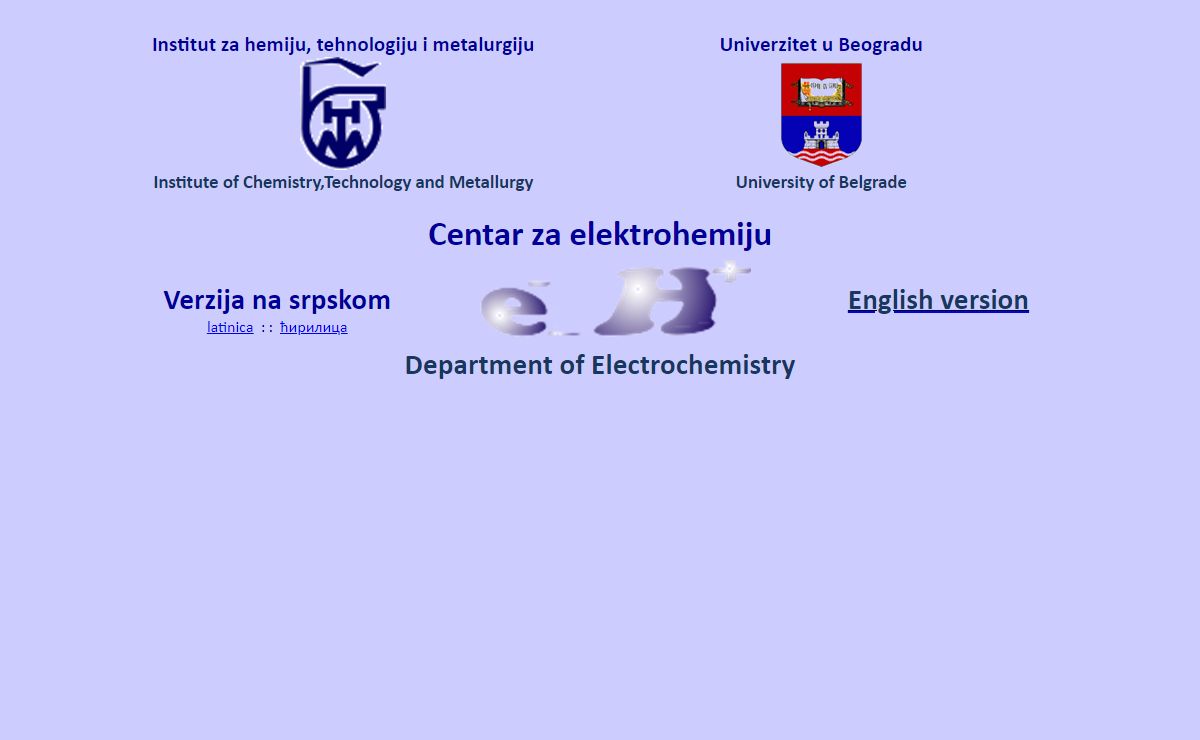 IHTM-Centar za elektrohemiju