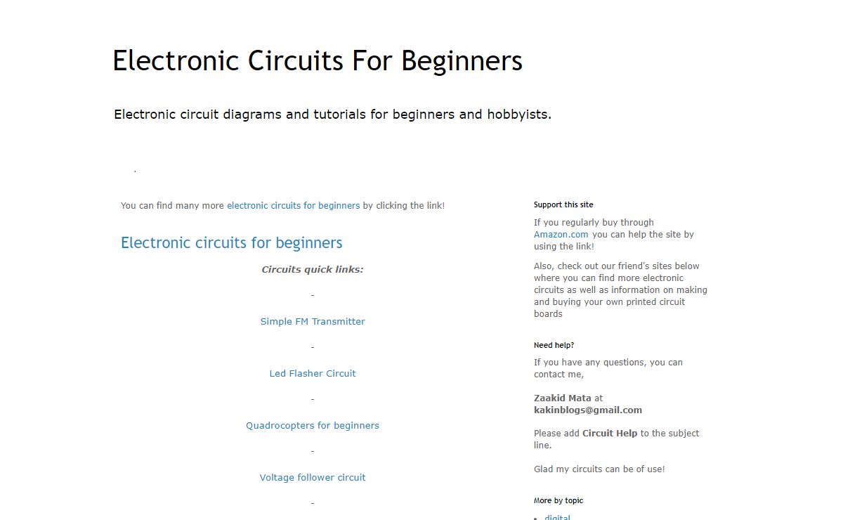 Electronic Circuits For Beginners