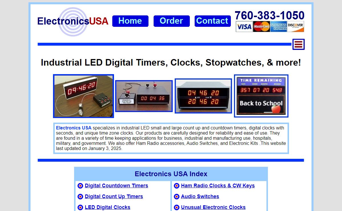 Electronics USA Digital LED Countdown Timer Clocks