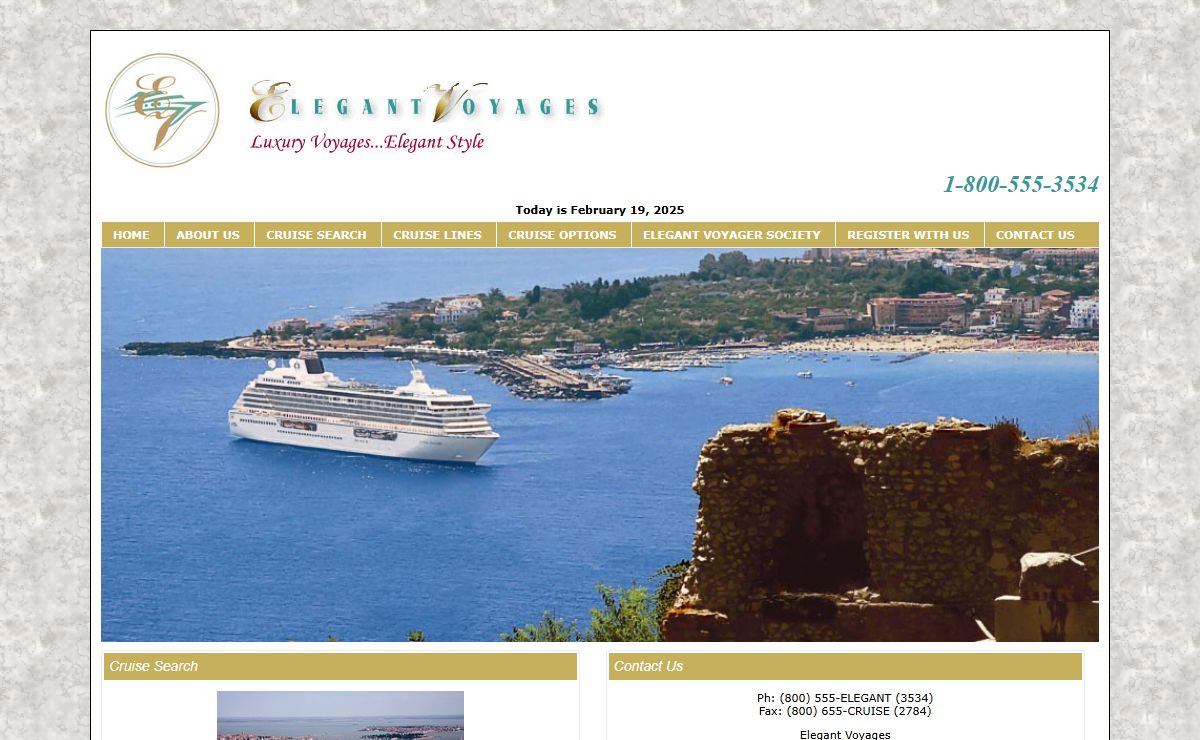 Elegant Voyages - Luxury Voyages...Elegant Style - Elegant Voyages