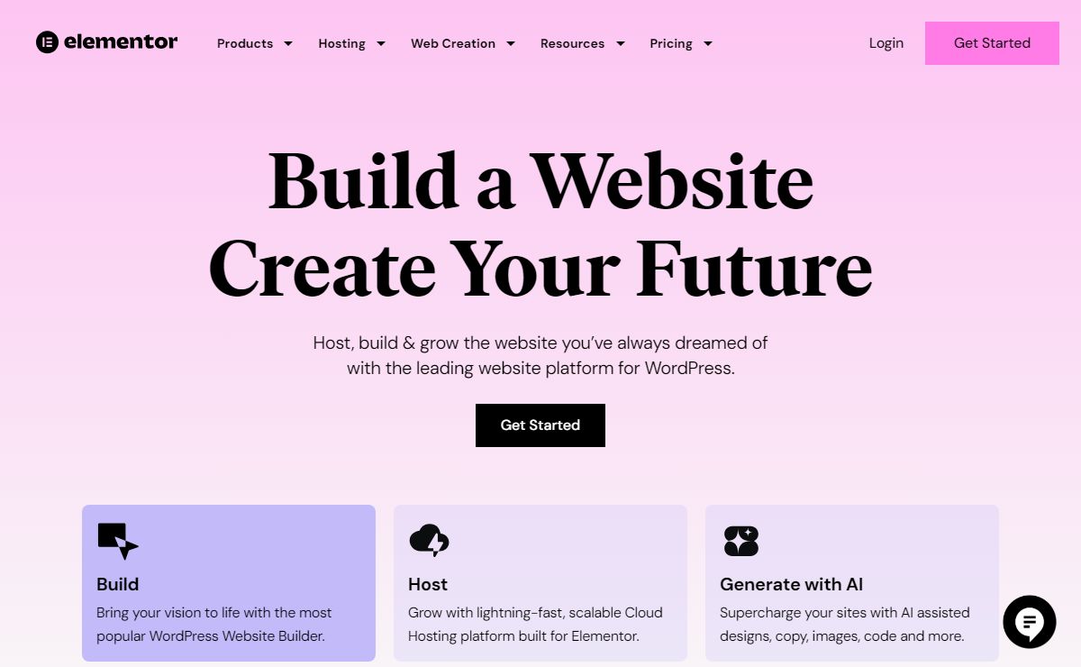 Website Builder — Create a Website Now- Elementor