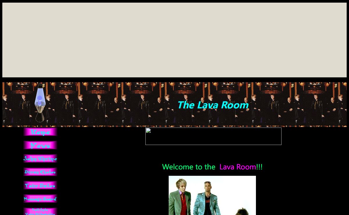 The Lava Room Homepage