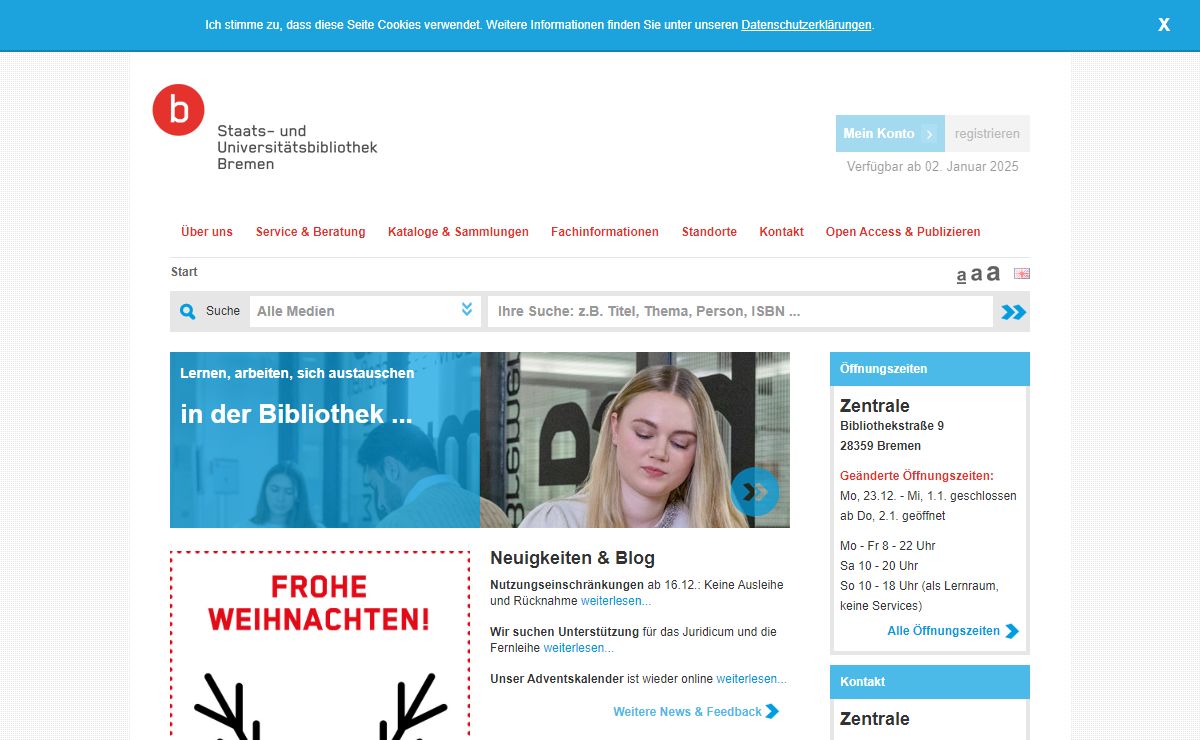 Home | Staats- und Universitätsbibliothek Bremen