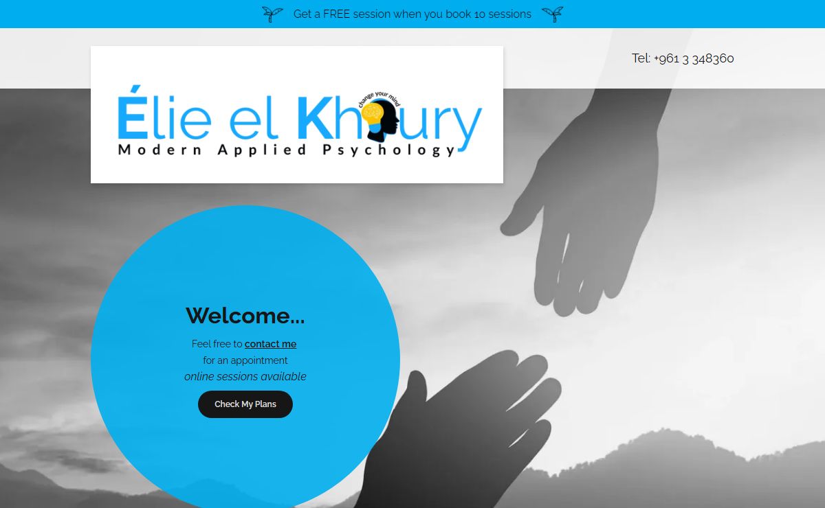 Élie el Khoury, Modern Applied Psychology Practitioner in life coaching, counseling, relationship counseling, hypnosis, NLP, CBT and mindfulness