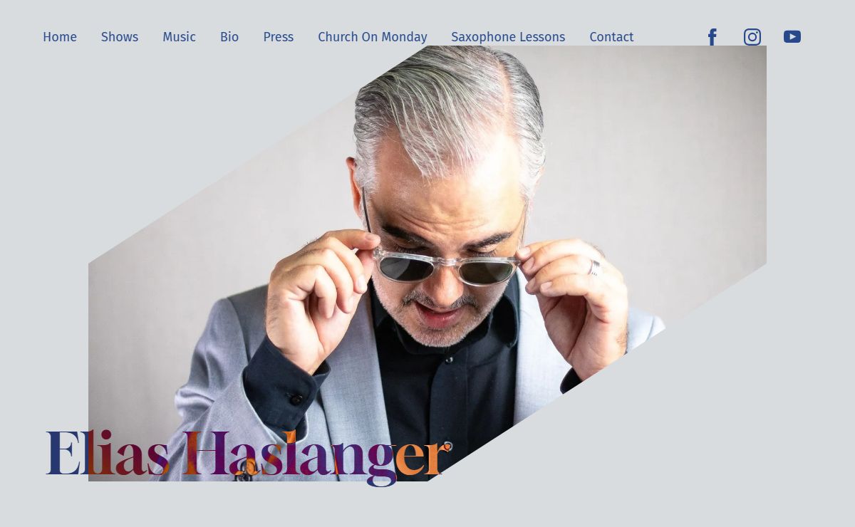 Jazz Saxophone Player and Composer Elias Haslanger