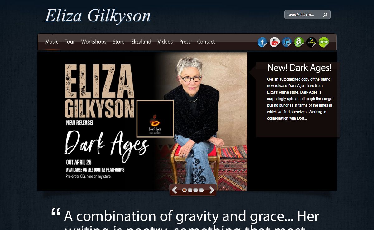 Eliza Gilkyson - The official website of songwriter Eliza Gilkyson