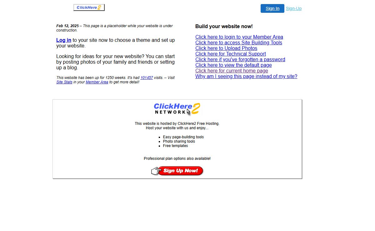 My Free website on ClickHere2 Free Hosting