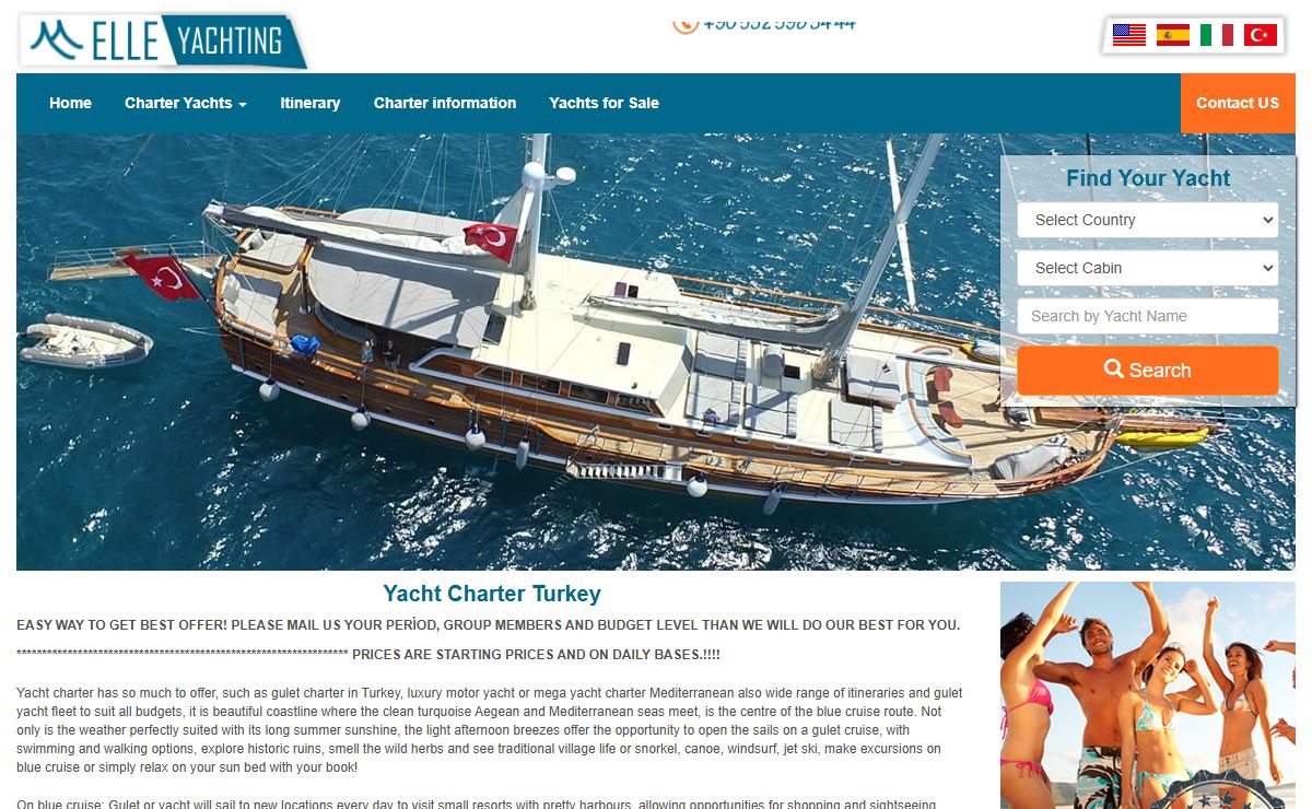 Yacht Charter Turkey, Private Crewed Boat Rental in Turkey
