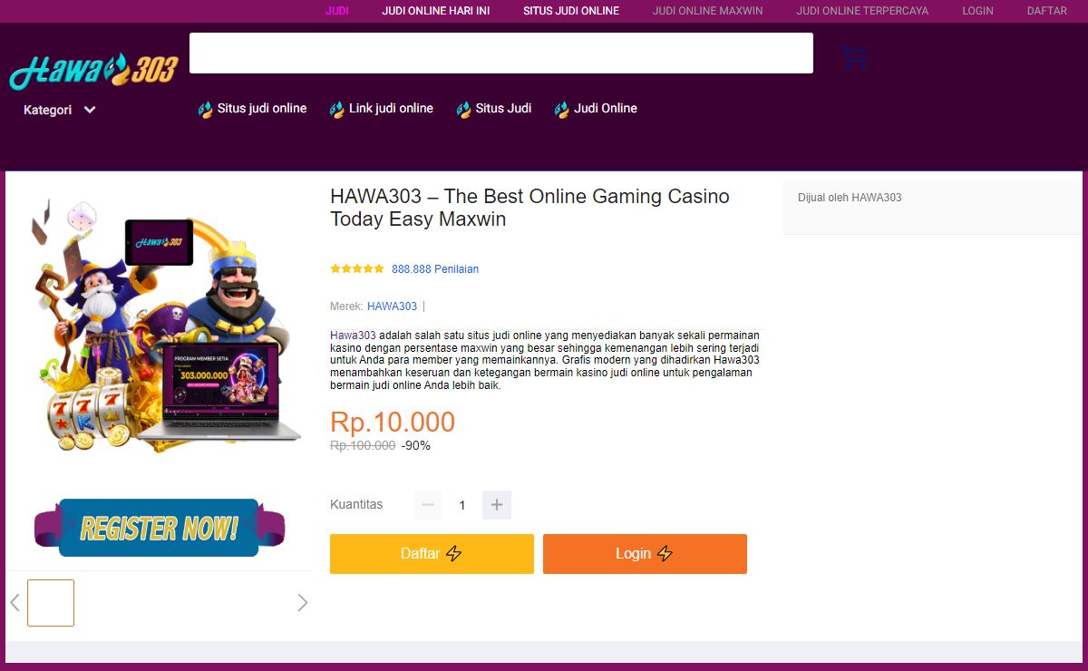 HAWA303 – The Best Online Gaming Casino Today Easy Maxwin