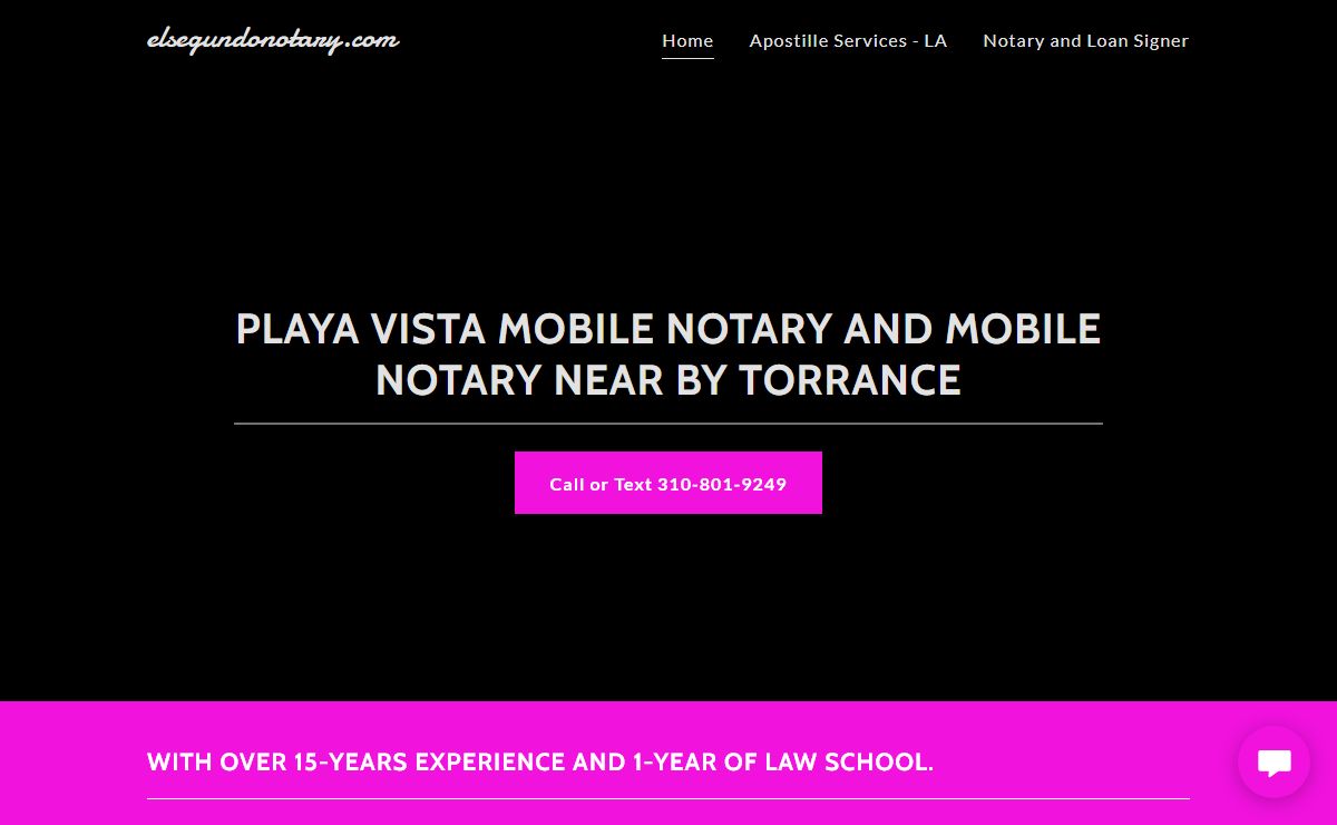 elsegundonotary.com - Notary Public, Mobile Notary