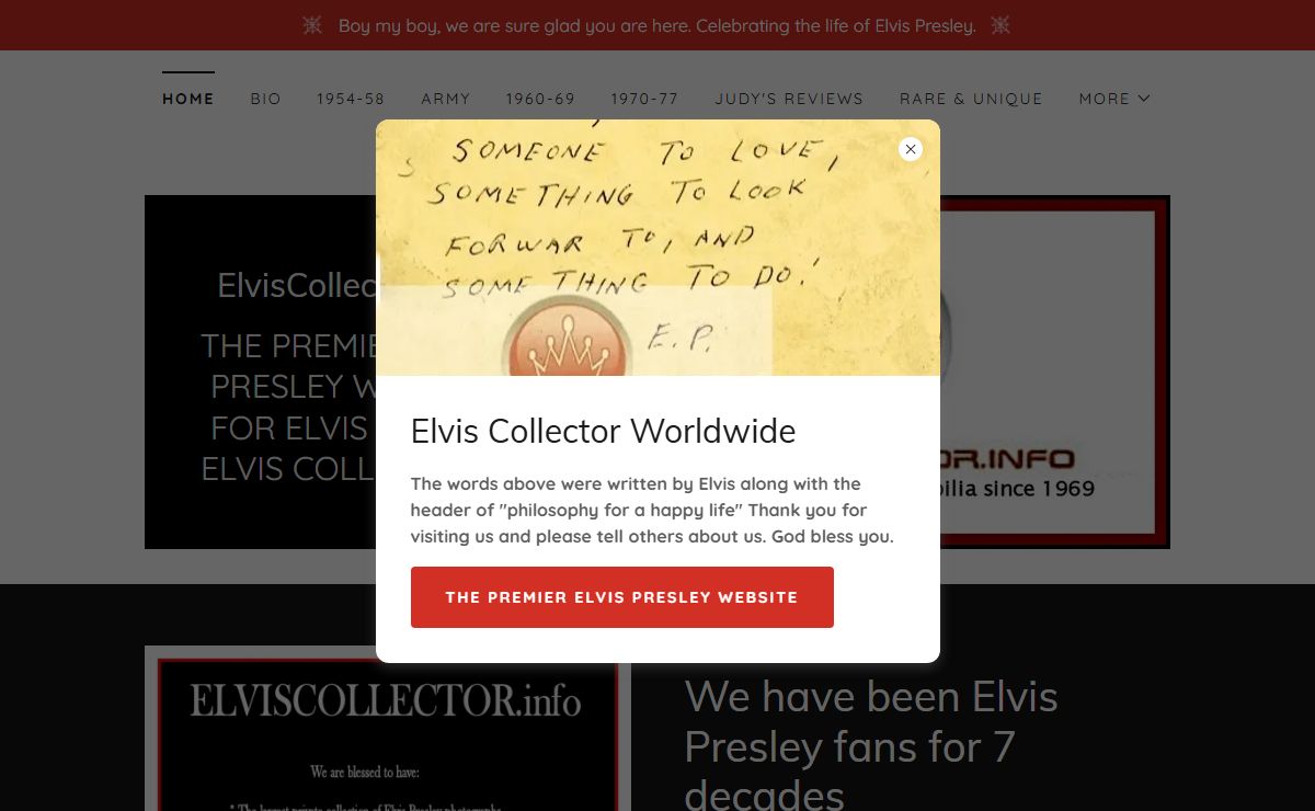 ElvisCollector.info - Elvis Presley Collector, Elvis Presley, Elvis