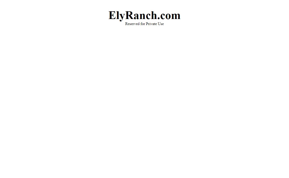 ElyRanch.com