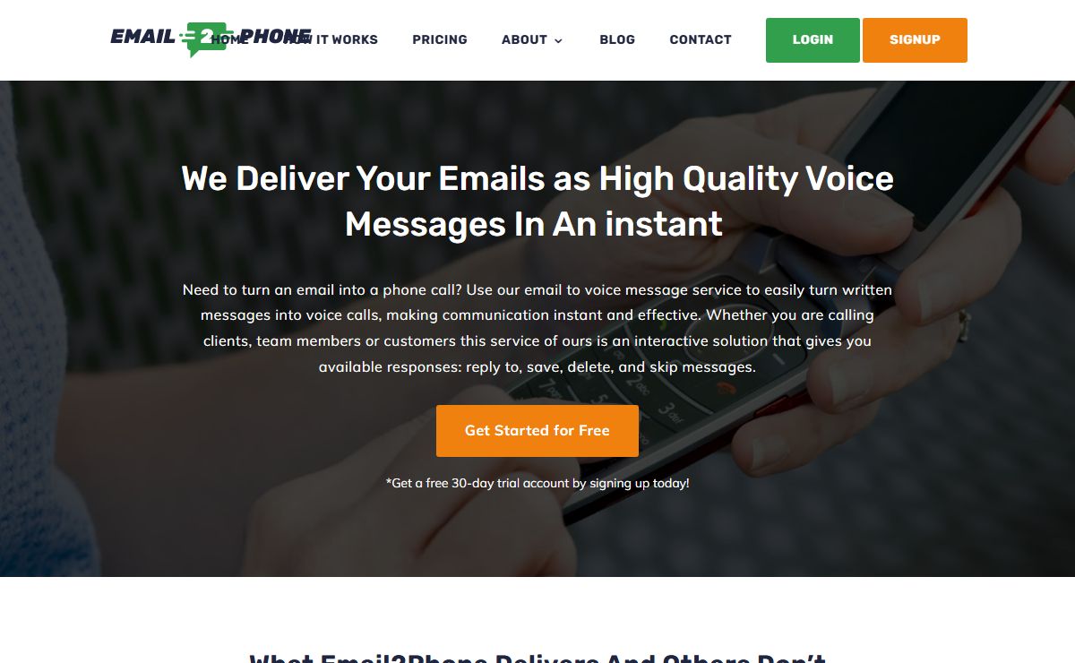 Email to Voice Message | Email to Phone Calls in Real-Time | Email2Phone