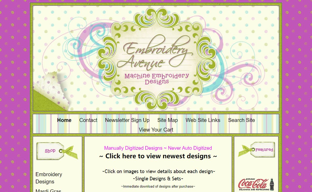 Machine Embroidery Designs in home and commercial formats