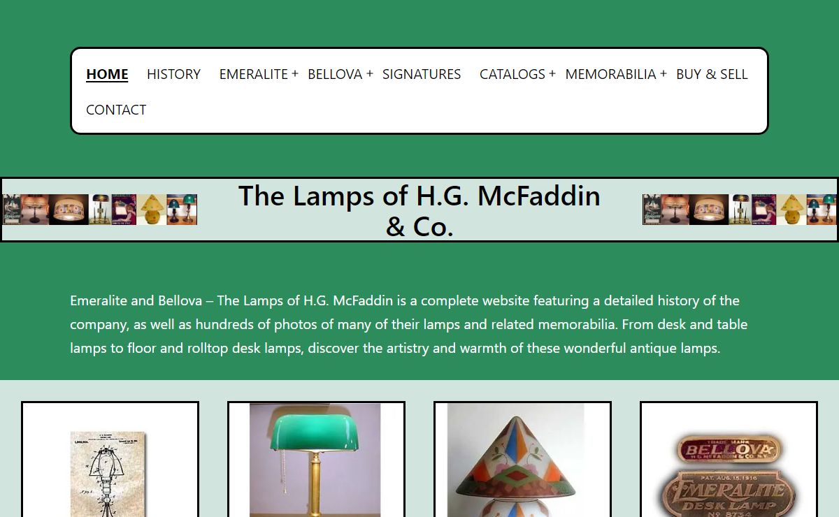 Emeralite | The Lamps of H.G. McFaddin & Co.