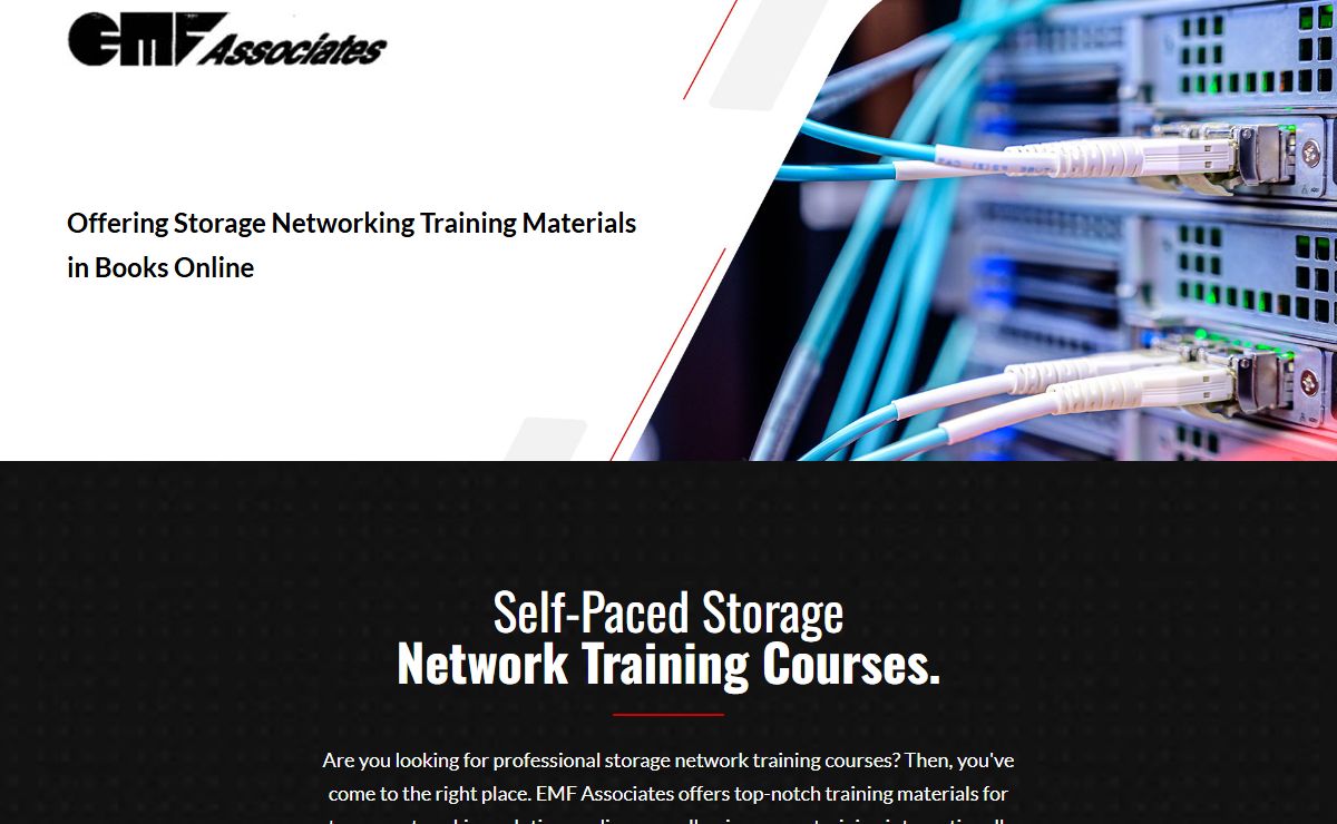 Storage Network Training Online - EMF Associates