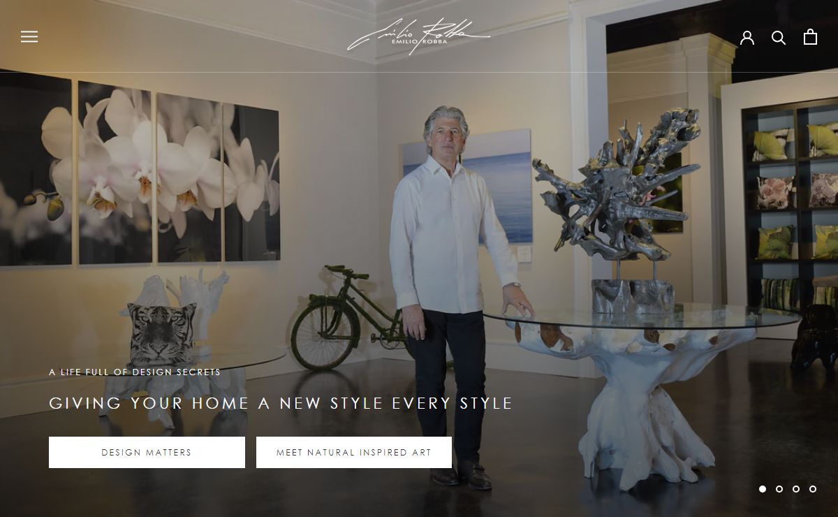 Faux Floral Design & Home Decor • French Design • Handmade in US – Emilio Robba
