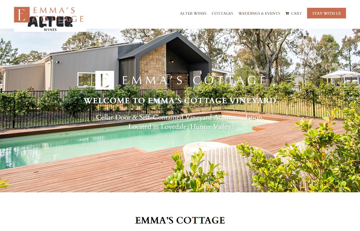 Emma's Cottage Vineyard, Hunter Valley Winery & Accommodation