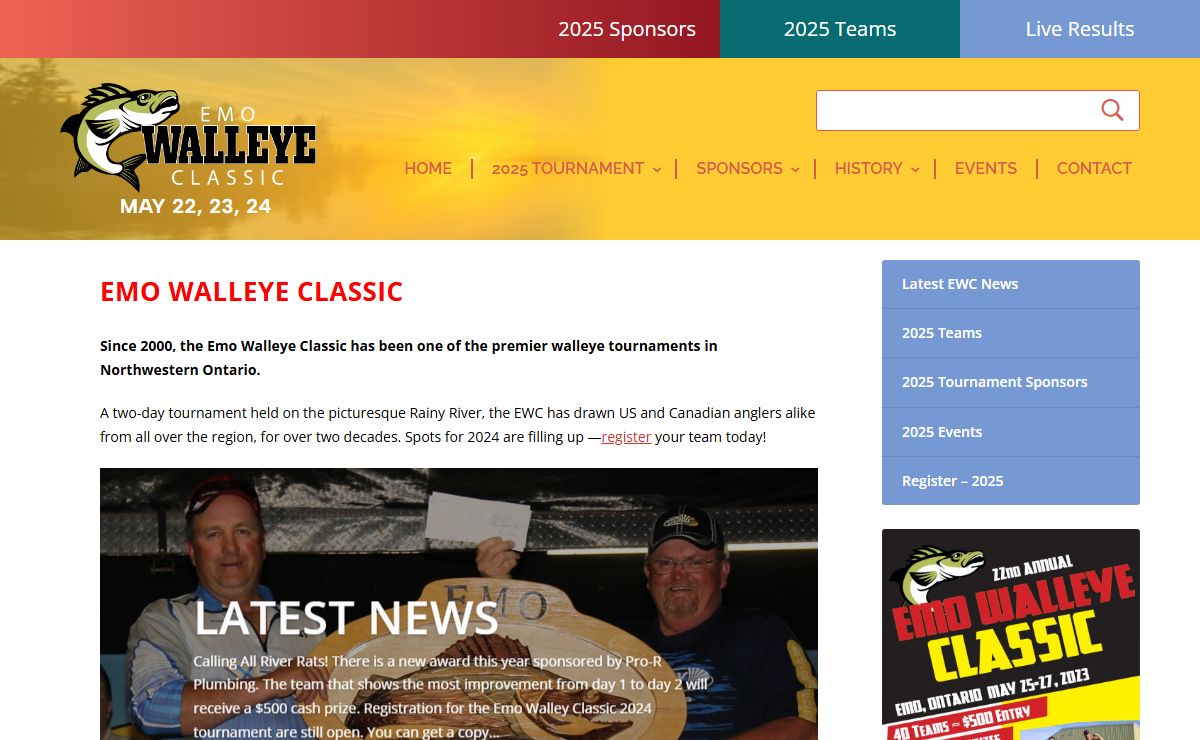 Emo Walleye Classic | Northwestern Ontario's Premier Walleye Tournament