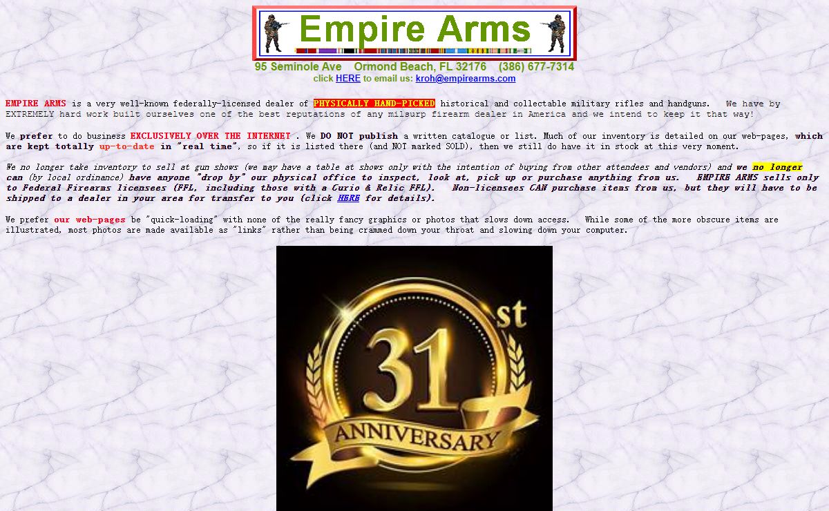 Empire Arms Home Page