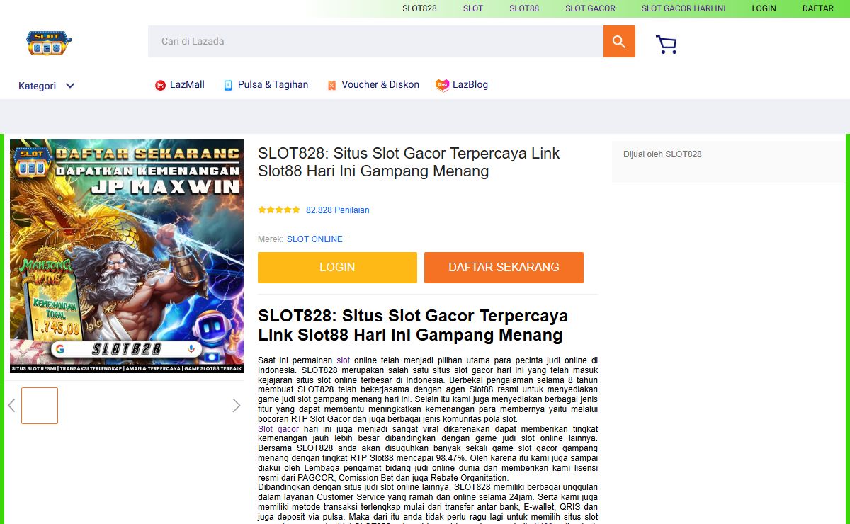 SLOT828: Situs Slot Gacor Terpercaya Link Slot88 Hari Ini Gampang Menang
