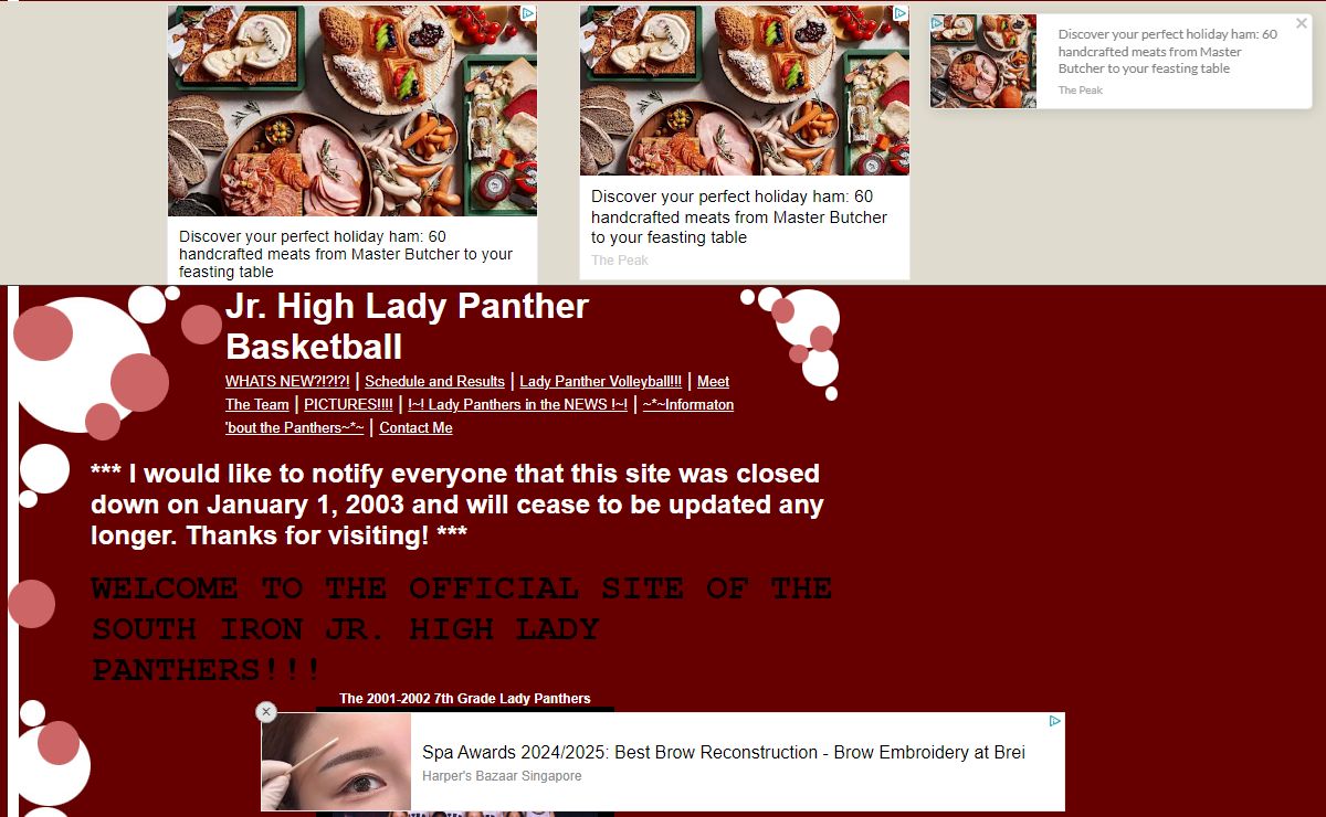 Jr. High Lady Panther Basketball