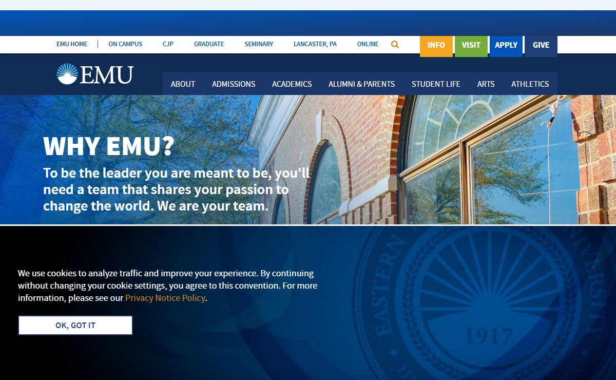 EMU | A private liberal arts university in Harrisonburg, VA